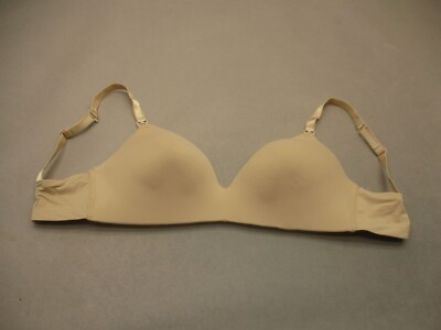 36DDD AUDEN Womens Beige Lightly Lined Wireless Back Closure Nursing Bra 8G