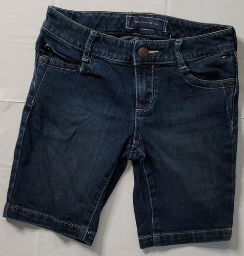 Tommy Hilfiger Short Bermuda size 7 Girls Denim Blue - Picture 4 of 9