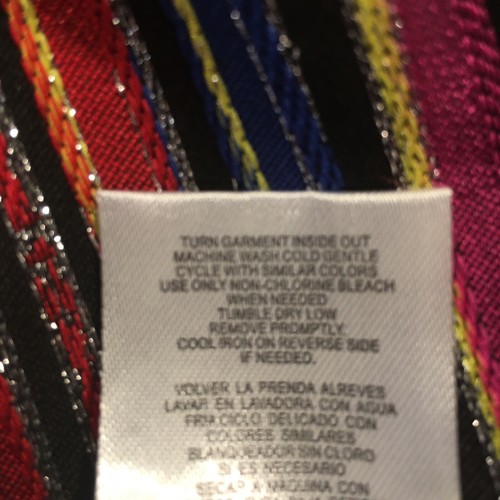 Pippa & Julie New Girl's Size 4 Holiday Party Fit & Flare Multi Stripe Metallic - Picture 9 of 10