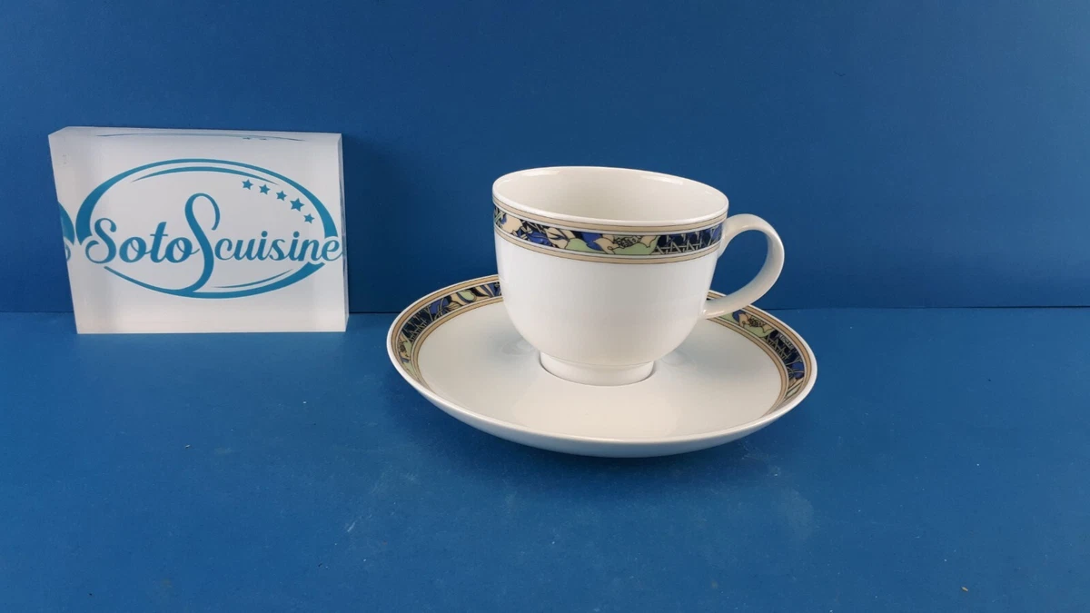 Platillo De Café Hutschenreuther Galleria Livorno 15 Cm - Porcelana Usada De Colección