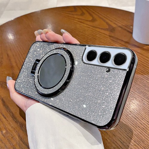 Glitter Phone Case Mirror Bracket For Samsung Galaxy A15 5G A16 A54 Shockproof - 第 6/15 張圖片