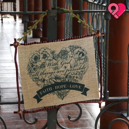 CUSTOM Hanging Door Sign PERSONALIZED Garden Monogram CANVAS BURLAP FLAG BANNER - Picture 23 of 24