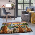 3D House Dog ZHUB022 Game Non Slip Rug Mat Photo Carpet Adrian Chesterman