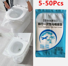 5-50Pcs Disposable Toilet Seat Covers Plastic,Antibacterial Waterproof Portable