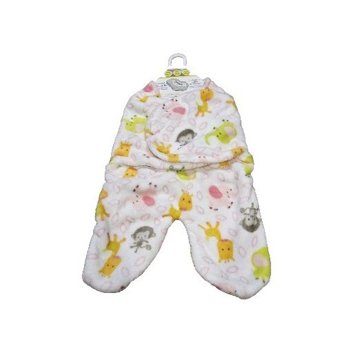 Couvertures et au-delà bébé fille animaux poussette de voyage emmaillotage polaire 0-3 M