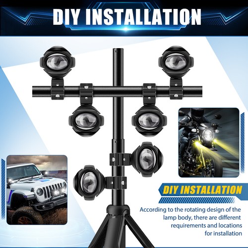2X 3"inch LED Driving Work Light Fog Spot Pod offroad SUV UTV Truck White/Yellow - Picture 14 of 16
