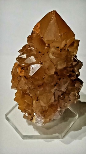 Schön! Citrin Spiritus Kaktus Kristall mit Amethyst Präparat auf Sockel - Südafrika - Bild 11 von 12