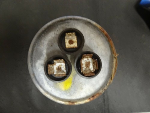 GE Capacitor 97F9850; 440VAC 50/5uf 50/60Hz  "USED" - Picture 2 of 2