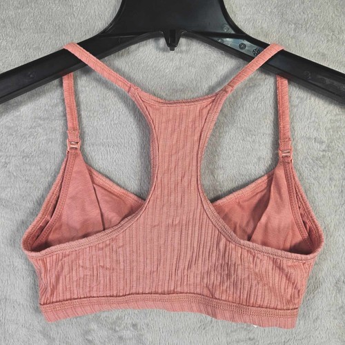 Bralette de enfermería Auden para mujer pequeño inalámbrico acanalado espalda cruzada rosa rosa - Imagen 6 de 15