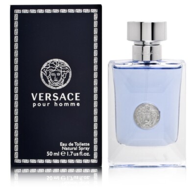VERSACE POUR HOMME EDT SPRAY (MEN) 1.7 OZ *NEW IN BOX*