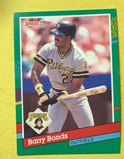 1991 Barry Bonds Donruss #495 Error Card NO DOT AFTER INC Free Shipping NM