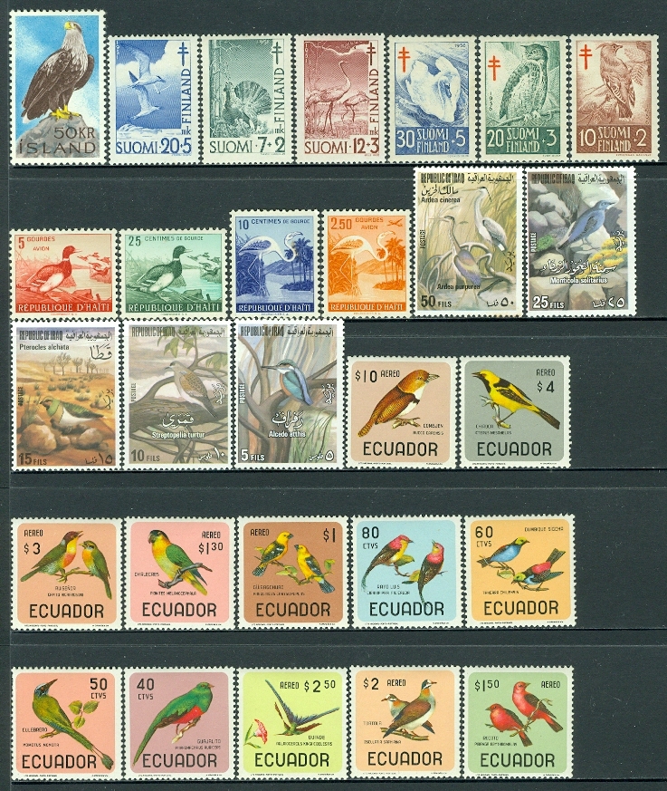 EDW1949SELL : WORLDWIDE Beautiful collection of all VFMOGLH for Bird Topical Gratis verzending, beperkte verkoop