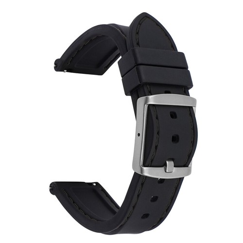 Silicone Rubber Watch Band Quick Release Replacement Strap 16 18 20 22 24mm Belt - Picture 23 of 80
