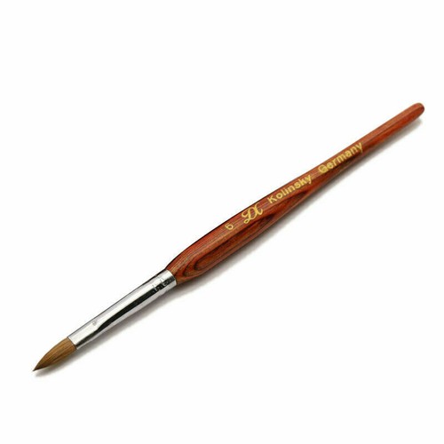 100% Kolinsky Sable RED WOOD Smoothy Acrylic Nail Brush Nail Art Beauty Tool C - Picture 18 of 29