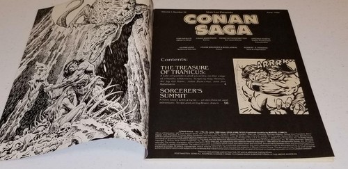 Revista de cómics de Marvel CONAN SAGA #26 de junio de 1989 - Imagen 6 de 6