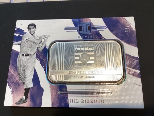 2024 PANINI IMPECCABLE HALL OF FAME ONE OZ. .999 SILVER BAR PHIL RIZZUTO 19/25 - 第 1/3 張圖片