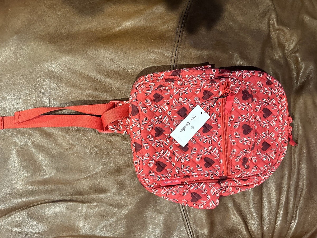 Vera Bradley Backpack Imperial Hearts Red Print New! MSRP  display picture 1