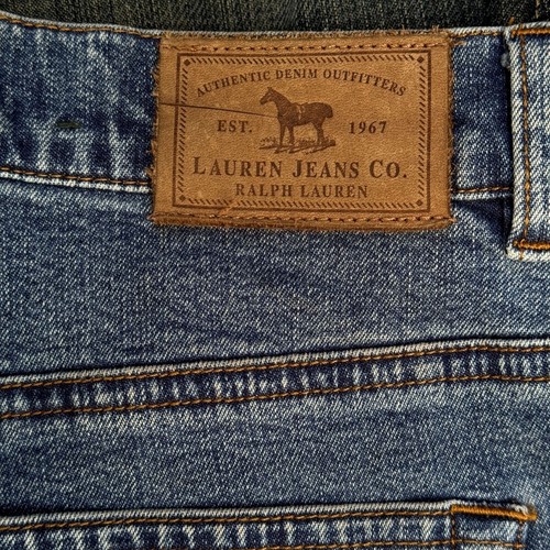 Lauren Jeans Co Ralph Lauren Capri Jeans Womens Sz 8 Blue Denim Hi Rise Stretch - Picture 4 of 13