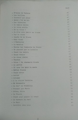Recueil de chants. Chants de tradition, de marche et de bivouac - MEYER Jacques - Imagen 3 de 7