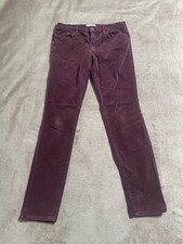 Ann Taylor Loft Women's Red Modern Skinny Corduroy Pants Size 6/28