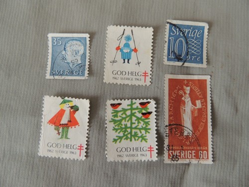 6 Collectible Sverige- Sweden postage stamps 1962-1963-1964 - Picture 2 of 3