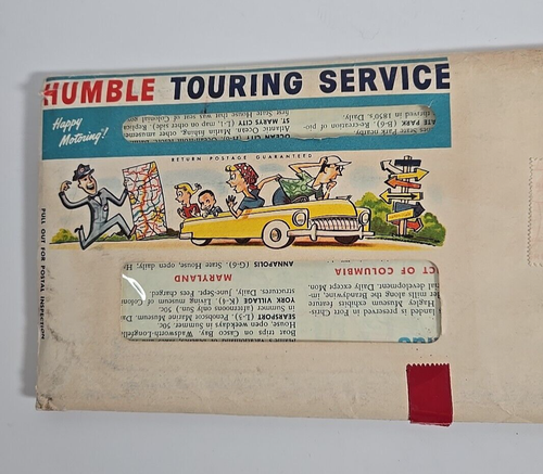 Vintage Esso Humble Öl Tourenkarte im Versandumschlag Rt. 95 Uhr 1963 - Bild 3 von 12