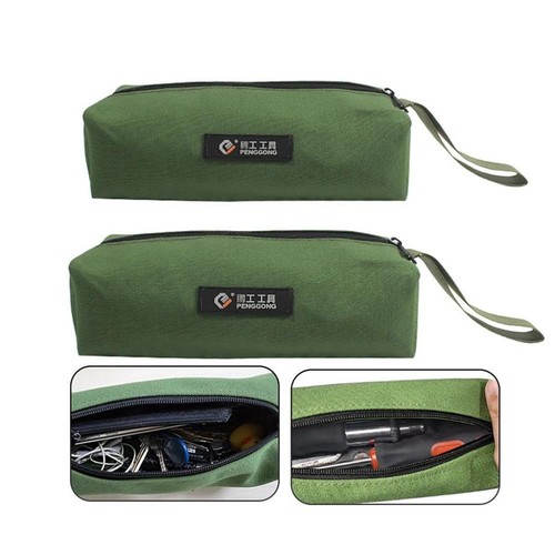 1x Canvas Pouch Tool Bags Storage Organizer Instrument Case Portable Tote Bag - Picture 5 of 12