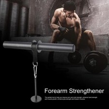 Wrist Roller Forearm Curler Hand Arm Curl Weight Grip Strength Exerciser Fitness