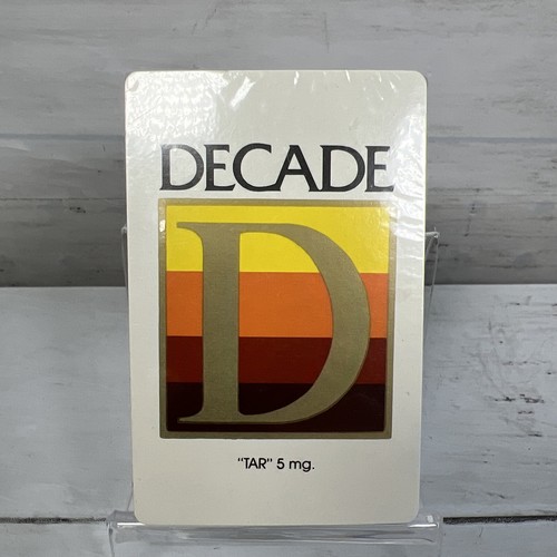 4 Vintage Sealed Playing Card Decks Decade Cigarettes Advertising Promo - Picture 4 of 5
