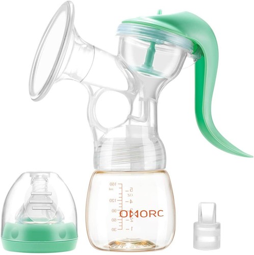 Manual Breast Pump Healthy Breastfeeding PPSU Milk Bottle with 2 Sucking Modes - Picture 1 of 7