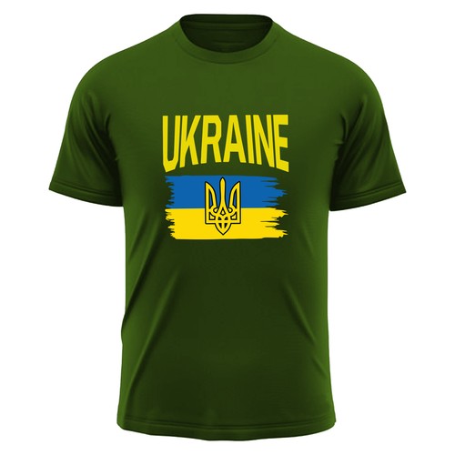 Ukraine Pride Support Flag I Stand With Ukrainian Men's T-Shirt USA Gift Tee - Picture 7 of 12