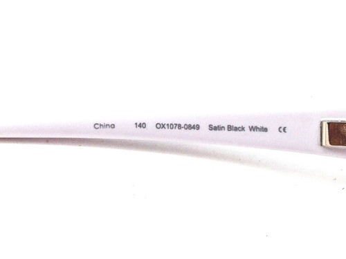 Oakley OX1078 0849 CLOVERLEAF SATIN BLACK/WHITE Eyeglasses New Authentic 49 - Bild 4 von 5