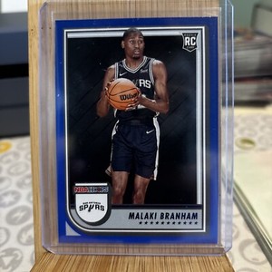 💎2022-23 NBA Hoops Basketball #250 Malaki Branham RC - Blue - SA Spurs💎