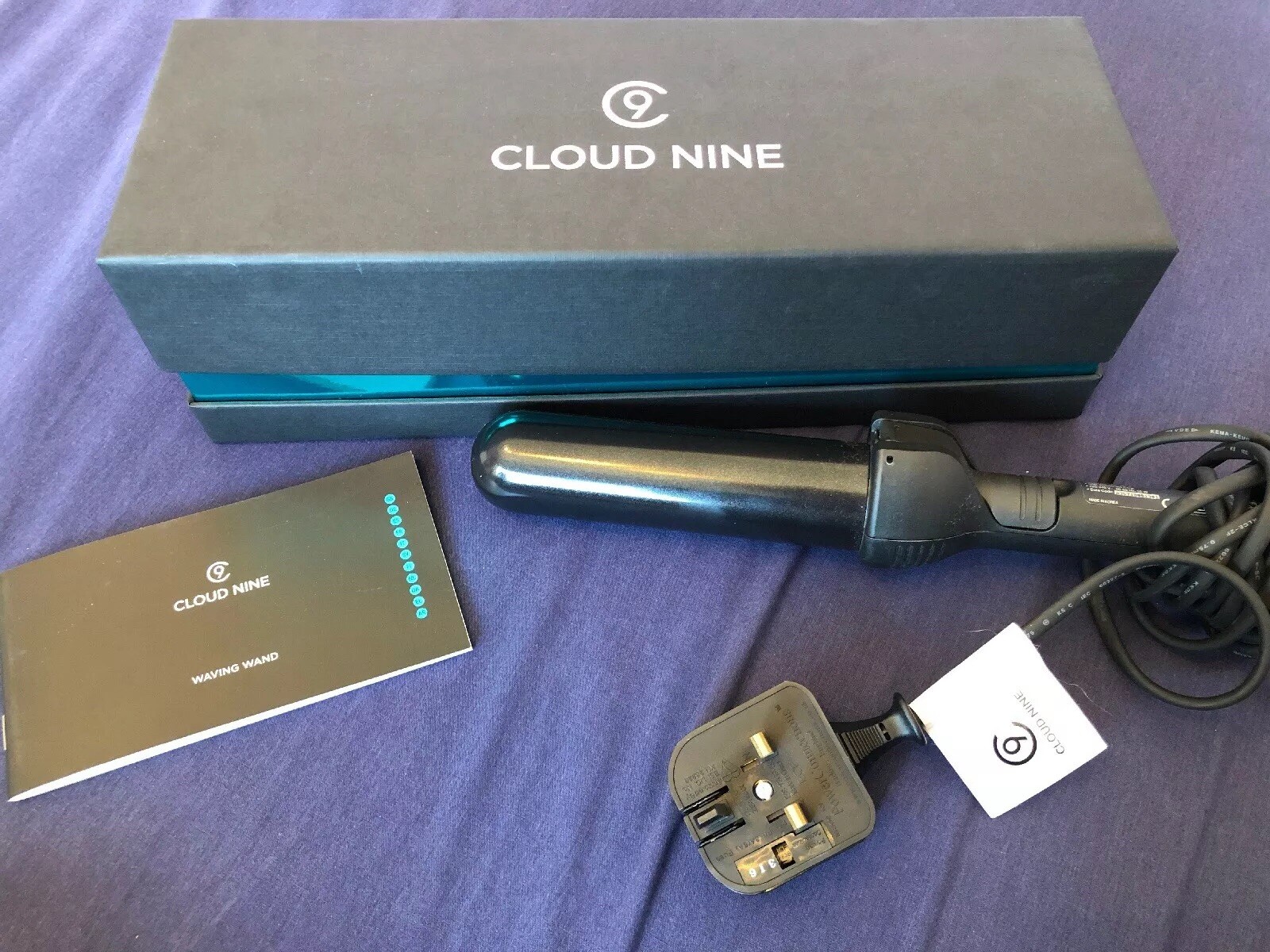 Cloud Nine Waving Wand Hair Styling with luxury Cloud Nine Heat Bag, Used Once | eBay Cloud Nine Waving Wand Hair Styling with luxury Cloud Nine Heat Bag, Used Once | eBay