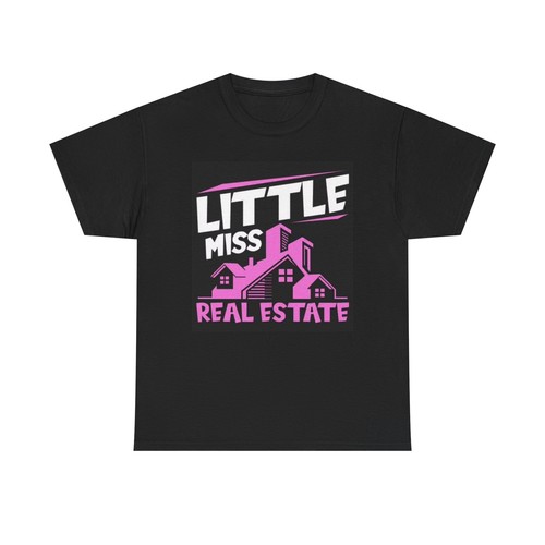 Little Miss Real Estate Graphic T Shirt Cute Funny Unisex Heavy Cotton Tee
