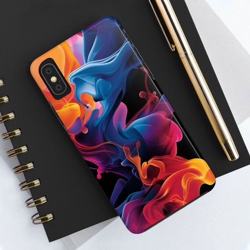 Liquid Shape Themed Cool Phone Case for iPhone 16 15 14 13 12 11 X 8 iPhone Case - Picture 64 of 72