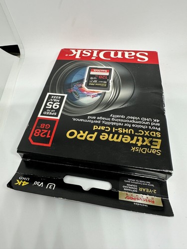 SanDisk Extreme PRO 128GB SDXC UHS-I MicroSD Card - (SDSDXXG-128G-GN4IN) - Photo 3 sur 5