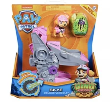Paw Patrol, Dino Rescue Skye’s Deluxe Rev Up Vehicle & Mystery Dinosaur Figure