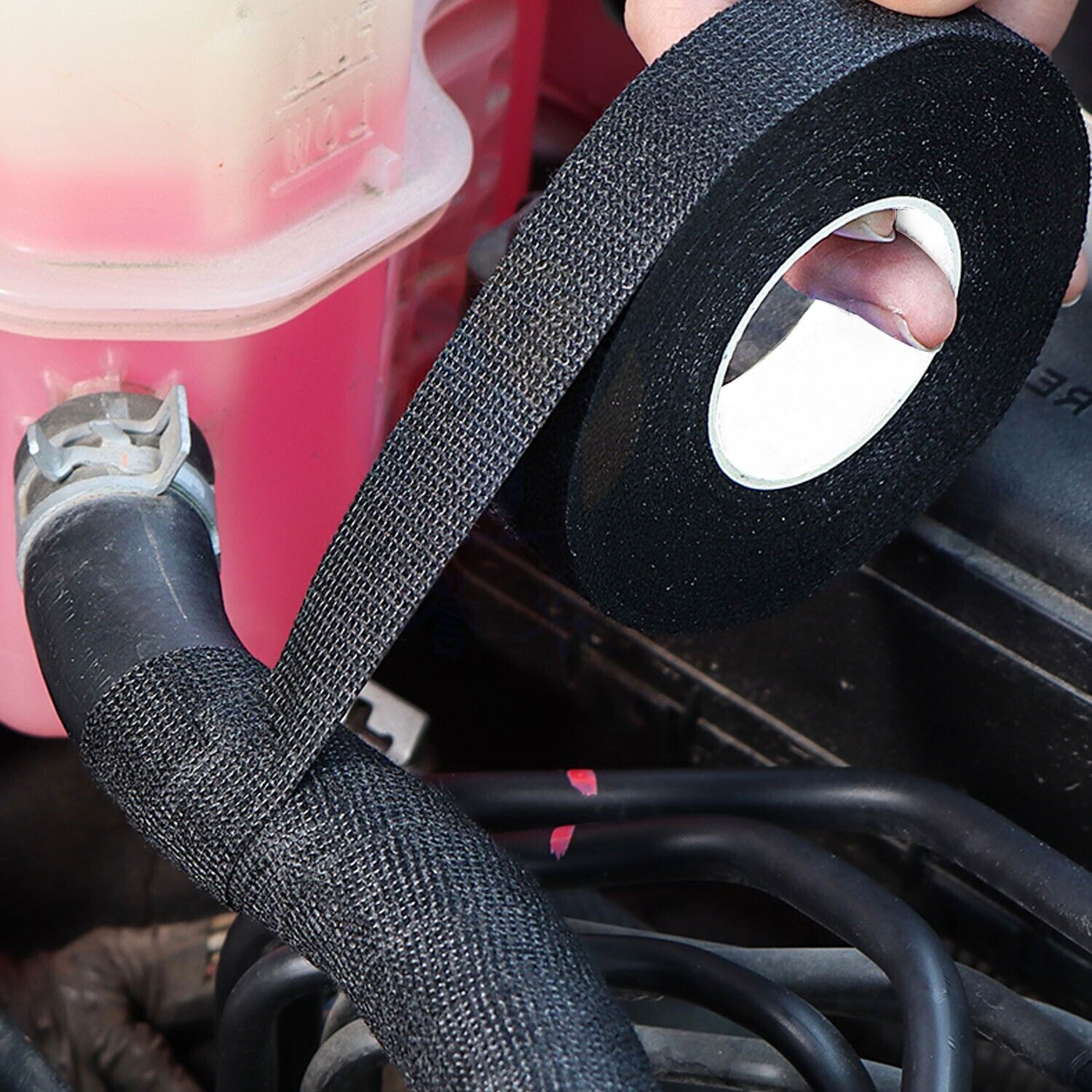 4PC 25m Car Wiring Loom Tape Adhesive Fabric Harness Insulation