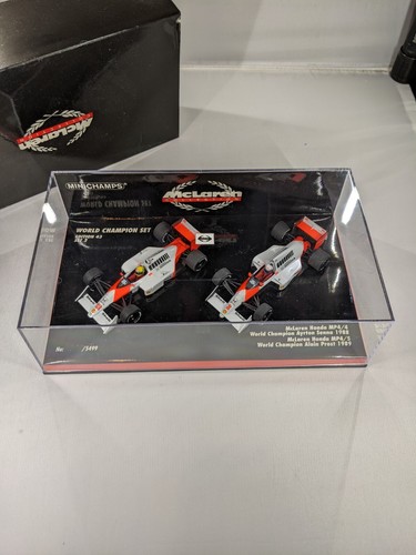 Senna Prost, WC Set 2, 1988/89 McLaren Honda MP4/4, MP4 5, 1:43 Minichamps - Picture 12 of 13