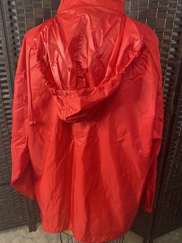Rare Budweiser Beer Red Lightweight Windbreaker Jacket size men's XL - Picture 4 of 6