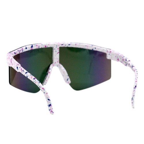 Kids Boys & Girls Sunglasses Oversized Sports Semi-Rimless Mirror Lens UV400 - Picture 20 of 25