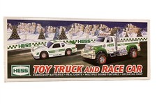 ⭐⭐⭐ *BRAND NEW* Vintage Hess 2011 Toy Truck and Race Car ⭐⭐⭐ 