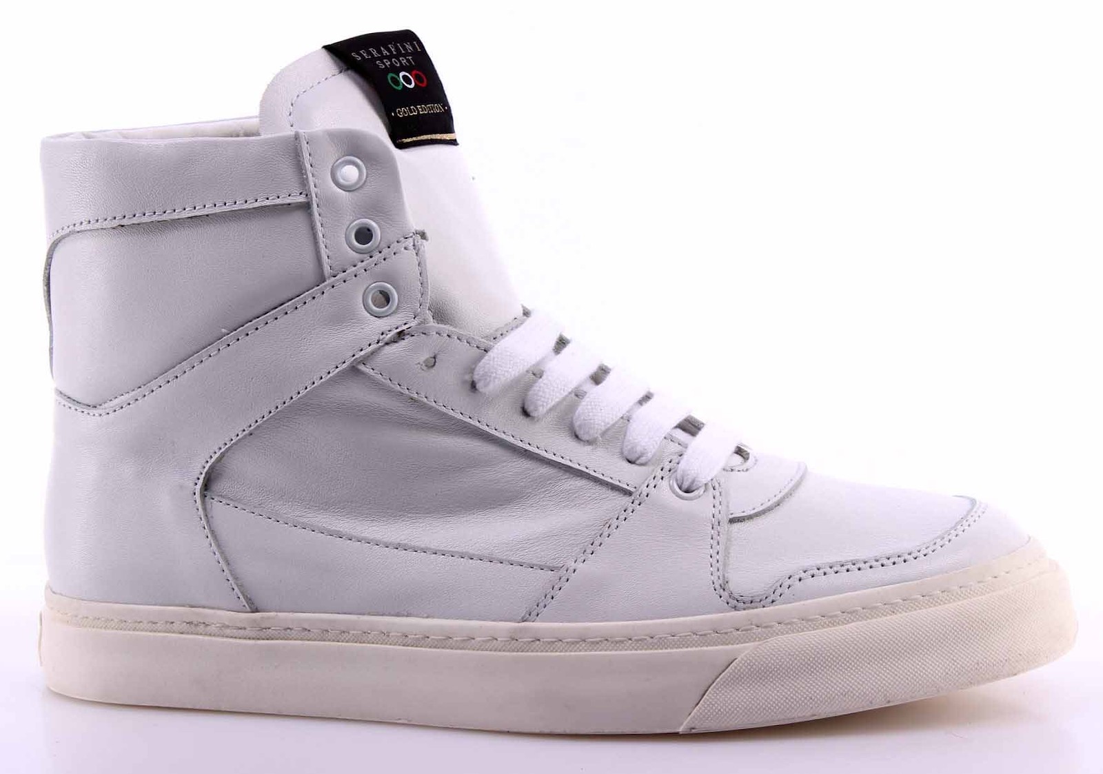 Scarpe Uomo Uomo Uomo Scarpe da Ginnastica Alte SERAFINI Gold Edition Sport 4704G Pelle Bianca Nuove 538c34 Scarpe Uomo Uomo Uomo Scarpe da Ginnastica Alte SERAFINI Gold Edition Sport 4704G Pelle Bianca Nuove 538c34