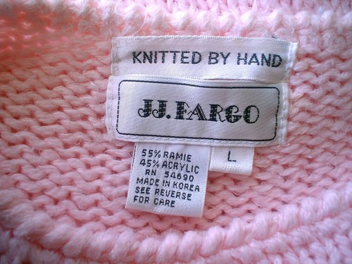 De Colección Años 80 JJ Fargo Suéter Talla L Busto 41 Tejido a Mano Floral Primavera Retro Rosa - Imagen 4 de 4