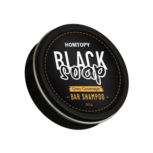 Men's Grey Coverage Bar Shampoo Hair Darkening Black Soap for Grey Hair Cover - Picture 9 of 12