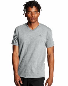Champion-Classic-Jersey-V-Neck-T-Shirt-Men-039-s-Short-Sleeve-Cotton-Solid-sz-S-4XL