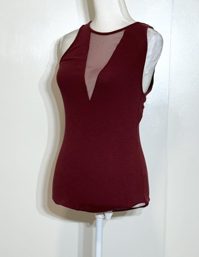 Top para mujer Free People sin mangas Illusion malla escote recortado espalda talla S - Imagen 8 de 12