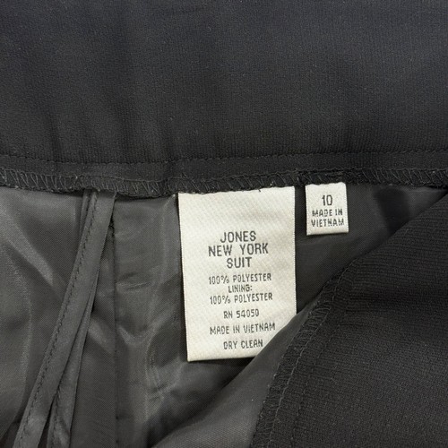 Jones New York Pant Suit Sage Green Black Trim Career Classic Office Womens 10 - Picture 10 of 14