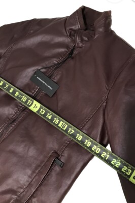 ジャケット・アウター alessandro dell'acqua lether jacket Knitted Collar Leather Jacket | Alessandro Dell Acqua